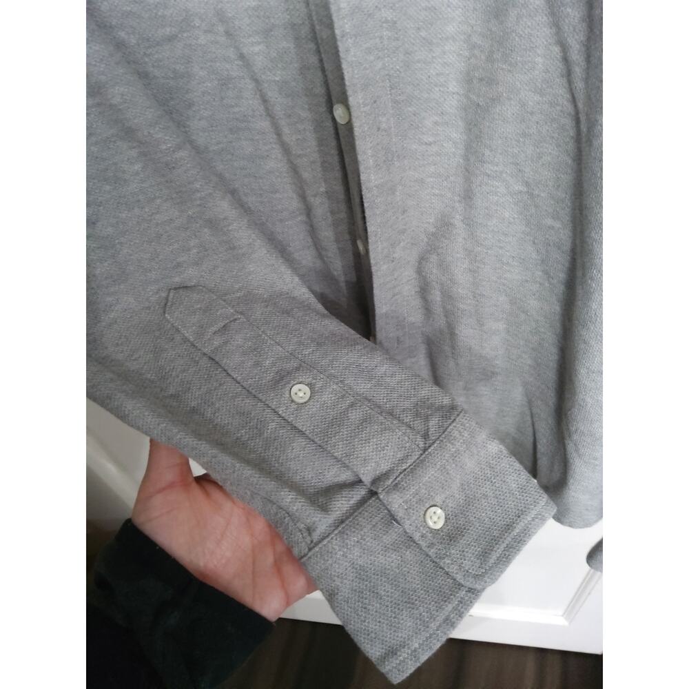 Polo Ralph Lauren men's XL gray shirt button down classic soft touch preppy - Picture 4 of 7